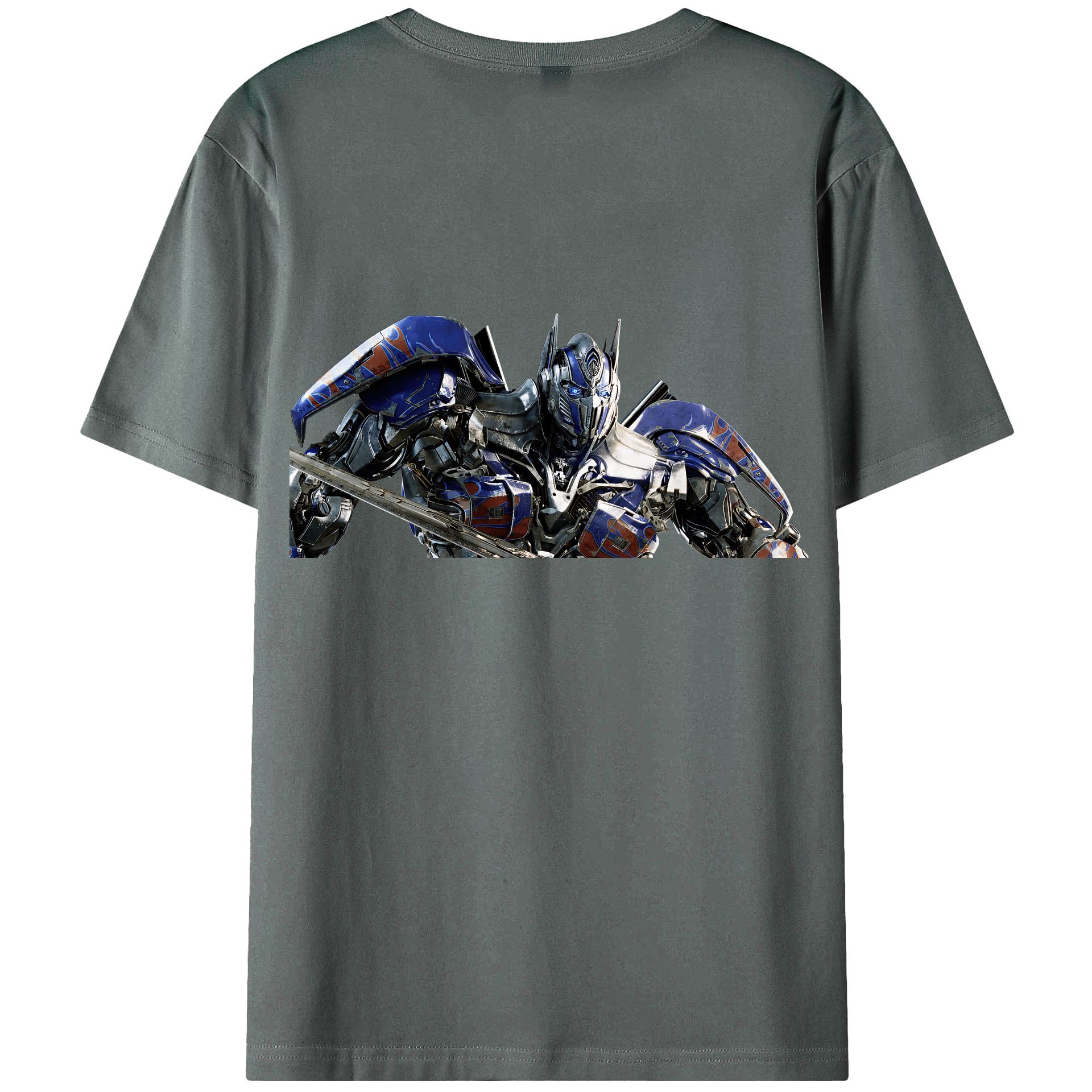 （画像用） Transformers トランスフォーマー 綿100％ メンズ半袖Tシャツ（バックプリント） 通気性
